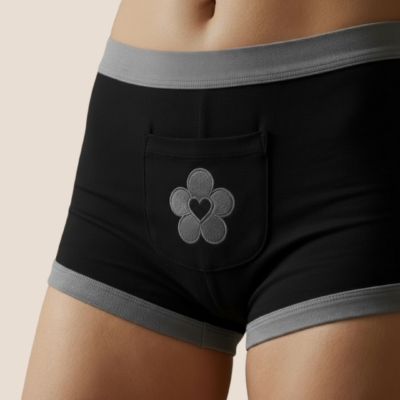 Women’s black panty CG Claudia Garcia front view