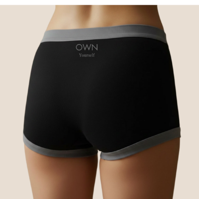 Women’s black panty CG Claudia Garcia back view