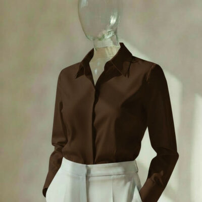 Women’s olive green blouse by CG Claudia Garcia